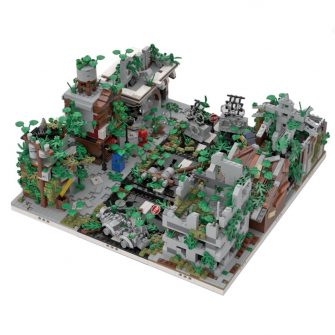 3645Pcs Ruined City Bricks