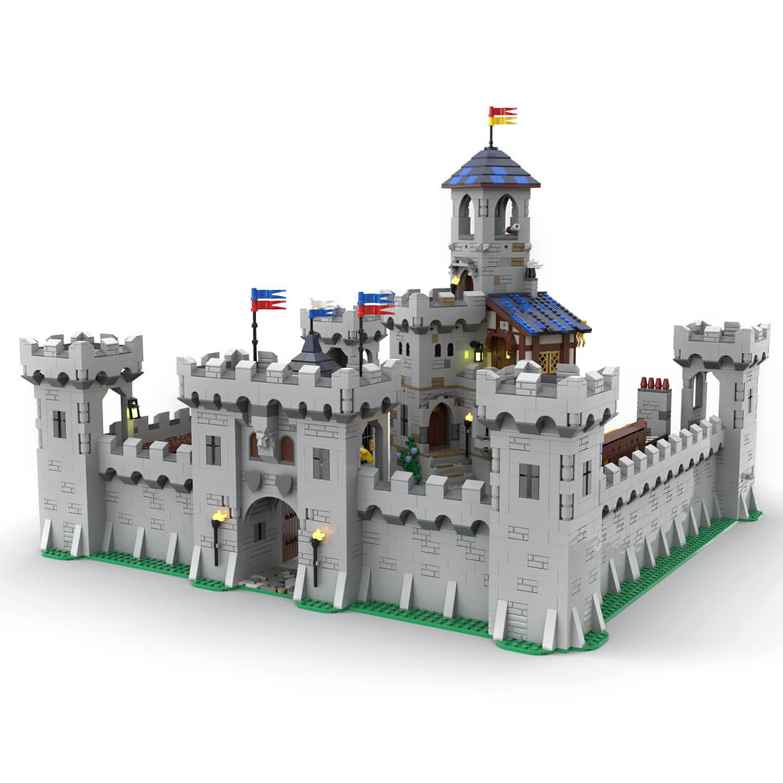 bricks_fan_uy-MOC-113656 Modular Medieval Castle Small Particles Building Blocks MOC Set Designed and Authorized by bricks_fan_uy (4363PCS)bricks_fan_uy-MOC-113656 Modular Medieval Castle Small Particles Building Blocks MOC Set Designed and Authorized by bricks_fan_uy (4363PCS)