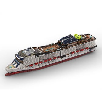 MSC-fisrt-Grandiosa Active Italian Cruise Ship Building Blocks Set (7319PCS)