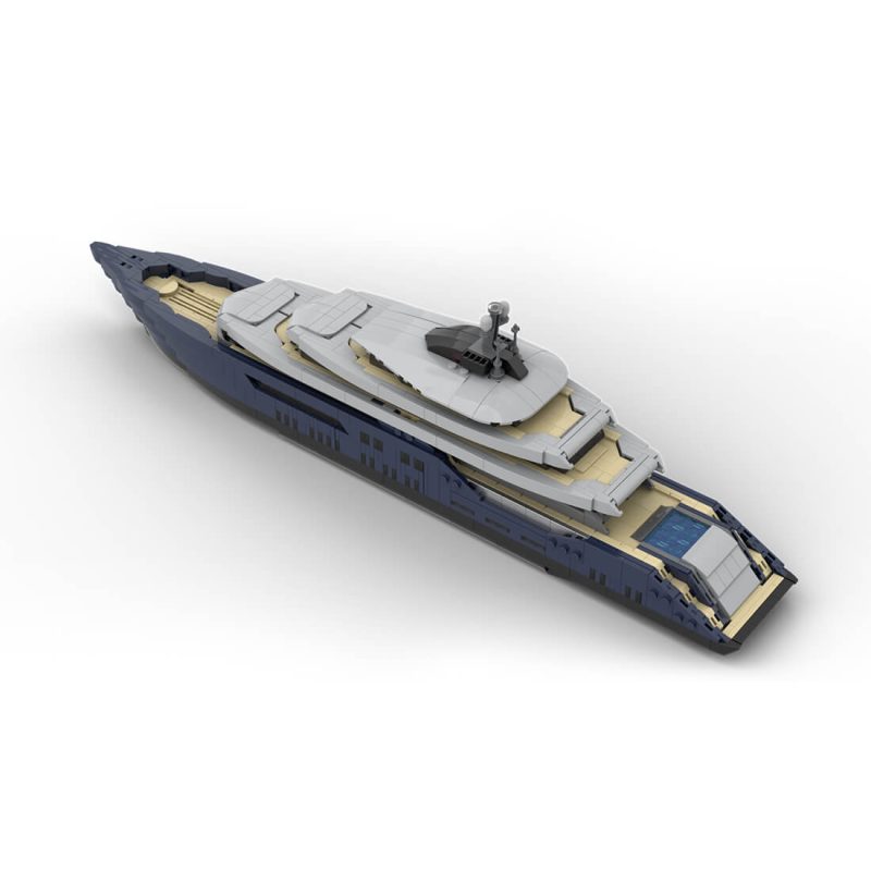 1/200 Scale Mini Luxury Yacht DIY Assembly Set (1651PCS-1671PCS) by MrJBuilds