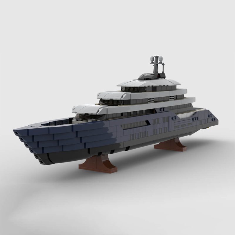 1/200 Scale Mini Luxury Yacht DIY Assembly Set (1651PCS-1671PCS) by MrJBuilds