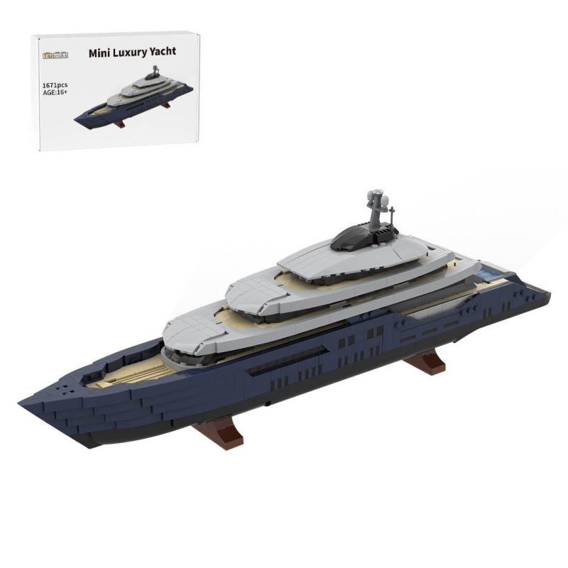 1/200 Scale Mini Luxury Yacht DIY Assembly Set (1651PCS-1671PCS) by MrJBuilds