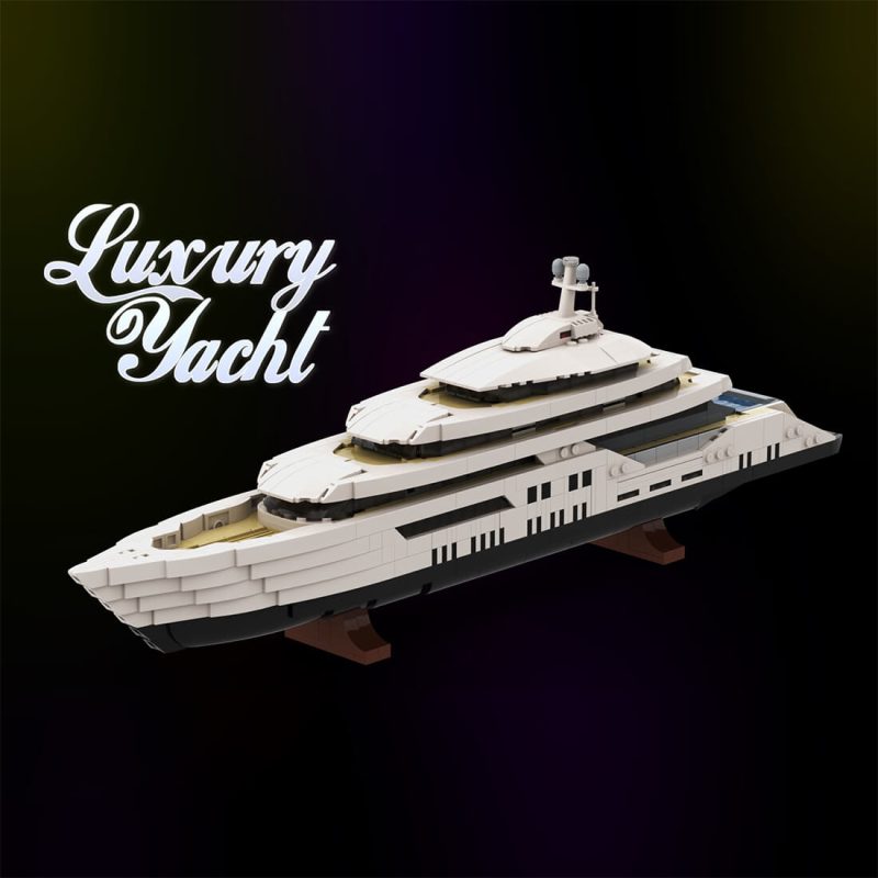 1/200 Scale Mini Luxury Yacht DIY Assembly Set (1651PCS-1671PCS) by MrJBuilds