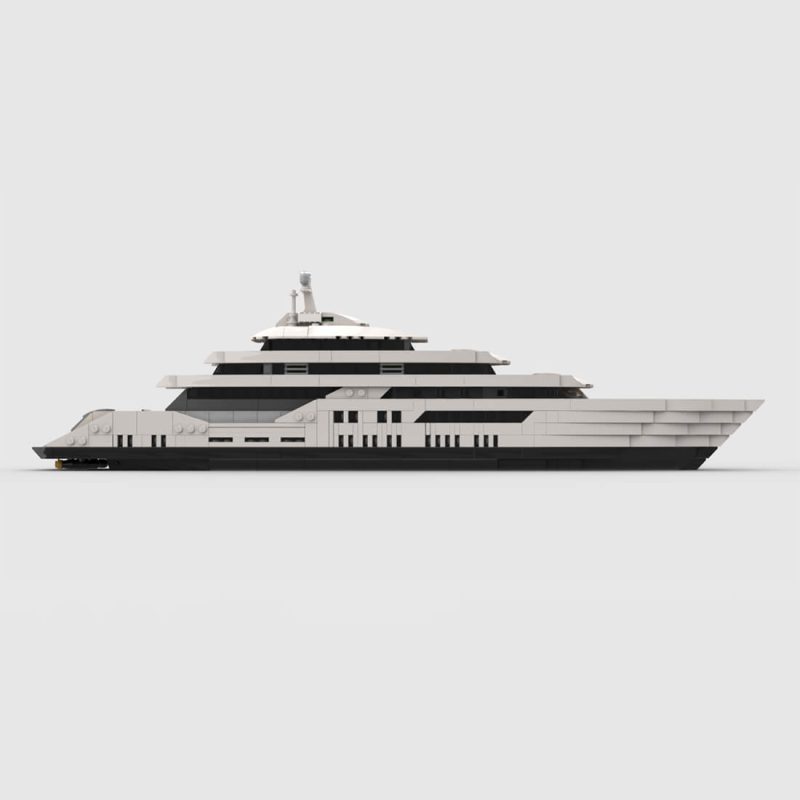 1/200 Scale Mini Luxury Yacht DIY Assembly Set (1651PCS-1671PCS) by MrJBuilds