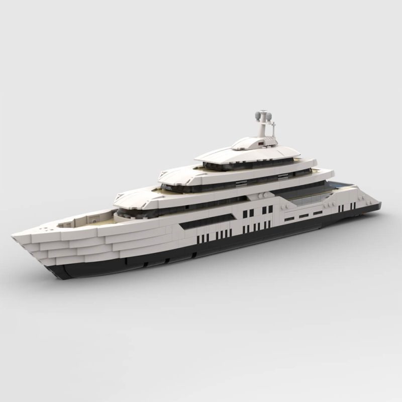 1/200 Scale Mini Luxury Yacht DIY Assembly Set (1651PCS-1671PCS) by MrJBuilds