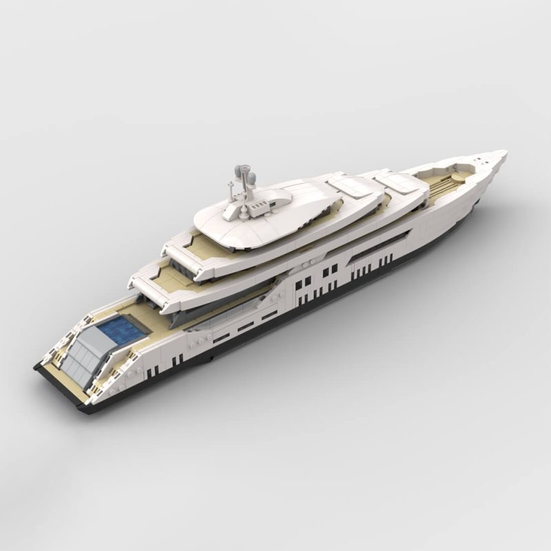1/200 Scale Mini Luxury Yacht DIY Assembly Set (1651PCS-1671PCS) by MrJBuilds