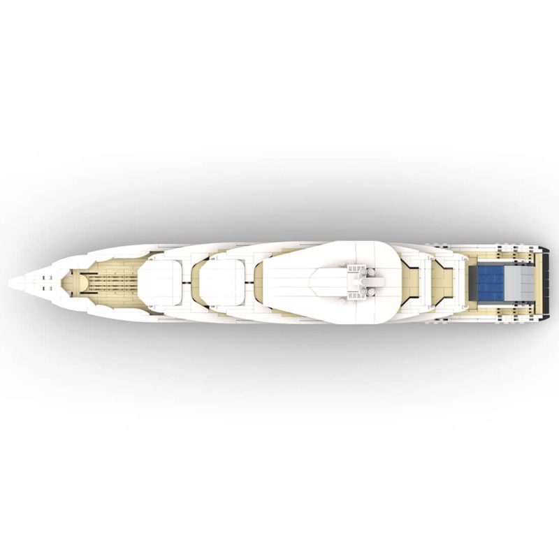 1/200 Scale Mini Luxury Yacht DIY Assembly Set (1651PCS-1671PCS) by MrJBuilds