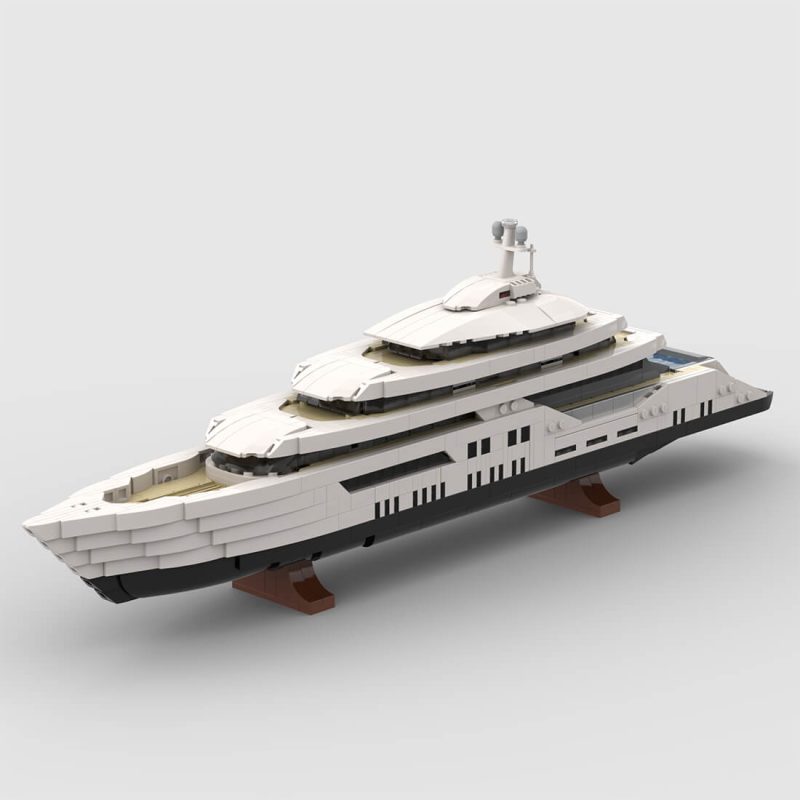 1/200 Scale Mini Luxury Yacht DIY Assembly Set (1651PCS-1671PCS) by MrJBuilds