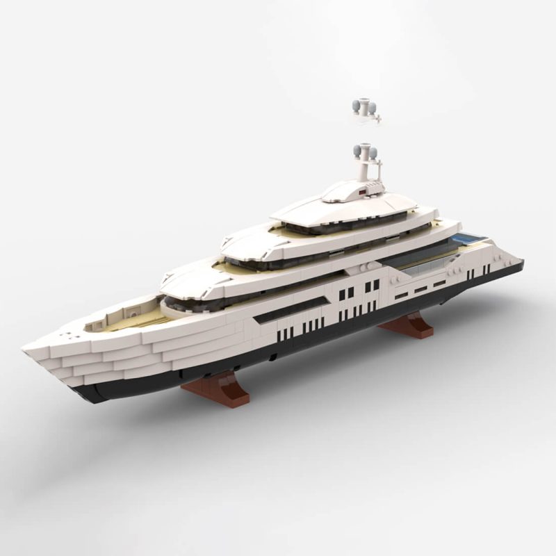 1/200 Scale Mini Luxury Yacht DIY Assembly Set (1651PCS-1671PCS) by MrJBuilds