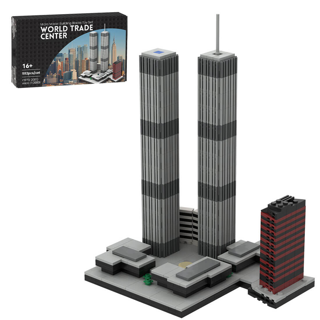 12000 World Trade Center (1973-2001) Micro Model Building Blocks