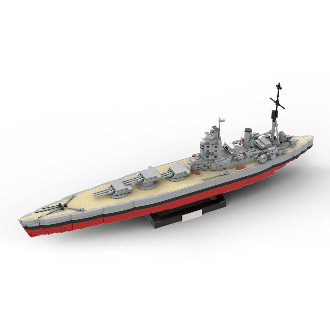 1/300 Scale Military MOC Battleship Nelson Building Blocks Set (2094PCS)