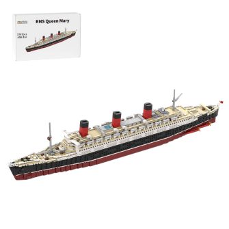 1/400 Scale RMS Queen Mary British Ocean Liner Building Blocks Set (3797PCS)by bru_bri_mocs