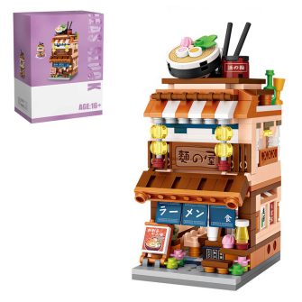 412Pcs City Mini Japanese Street Ramen Shop