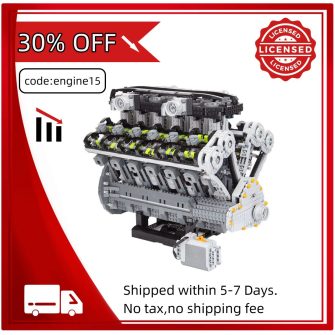 6.5L Quad Cam 60° V12 Cylinder Mid-Speed Engine Model (3679PCS)