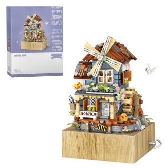 letbricks-799pcs-moc-windmill-music-box