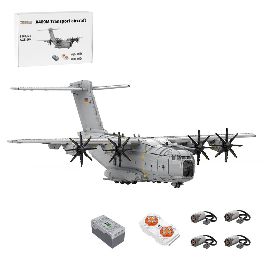 A400M Atlas Transport Plane Military-Themed MOC(Dynamic Version14274PCS)