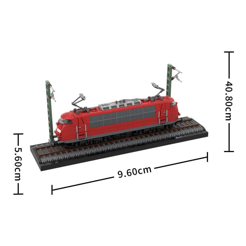 BR103 Electric Locomotive Building Blocks Set ( Speed Control Dynamic Version/2578PCS-2601PCS) by StudStation