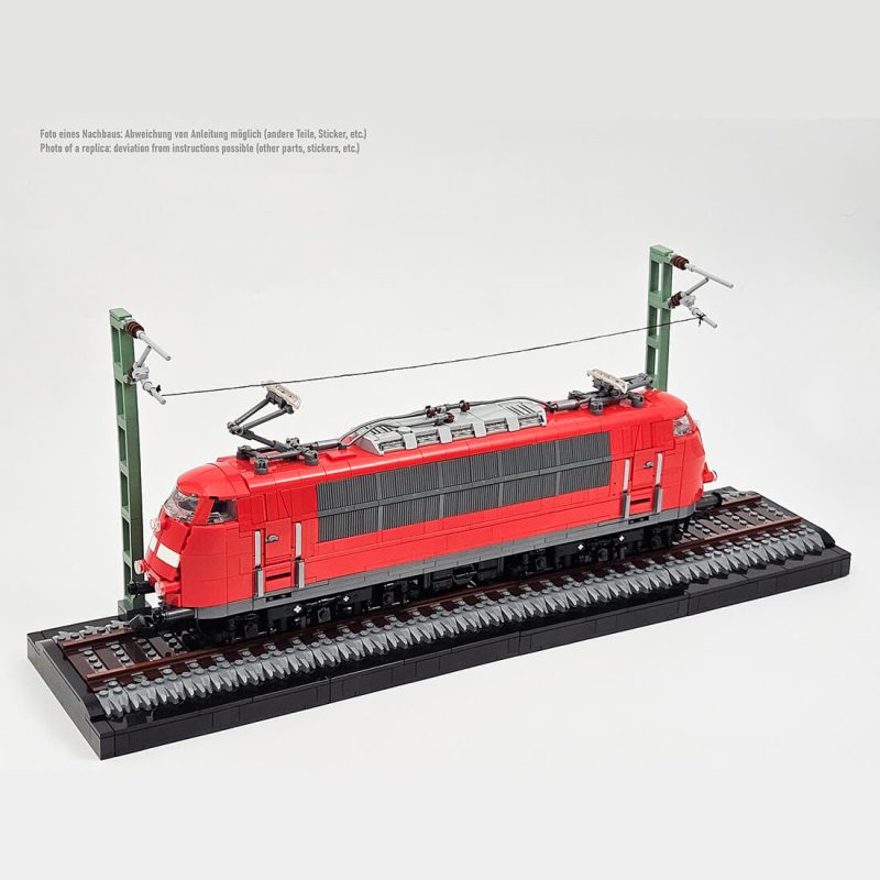 BR103 Electric Locomotive Building Blocks Set ( Speed Control Dynamic Version/2578PCS-2601PCS) by StudStation