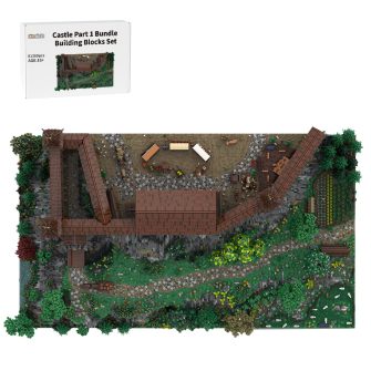 Castle Hohengeroldseck Part 1 German Huge MOC Castle Building Blocks Sets 132265Pcs by Sir Perceval - Castle Part 1 without Landscape Expansion