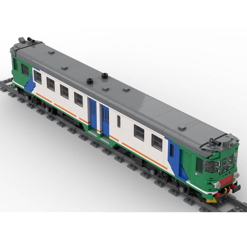 Italian ALn 668 3100 Railcar Building Blocks Set (1188PCS/Static Version)