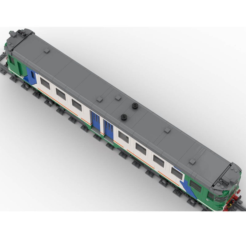Italian ALn 668 3100 Railcar Building Blocks Set (1188PCS/Static Version)