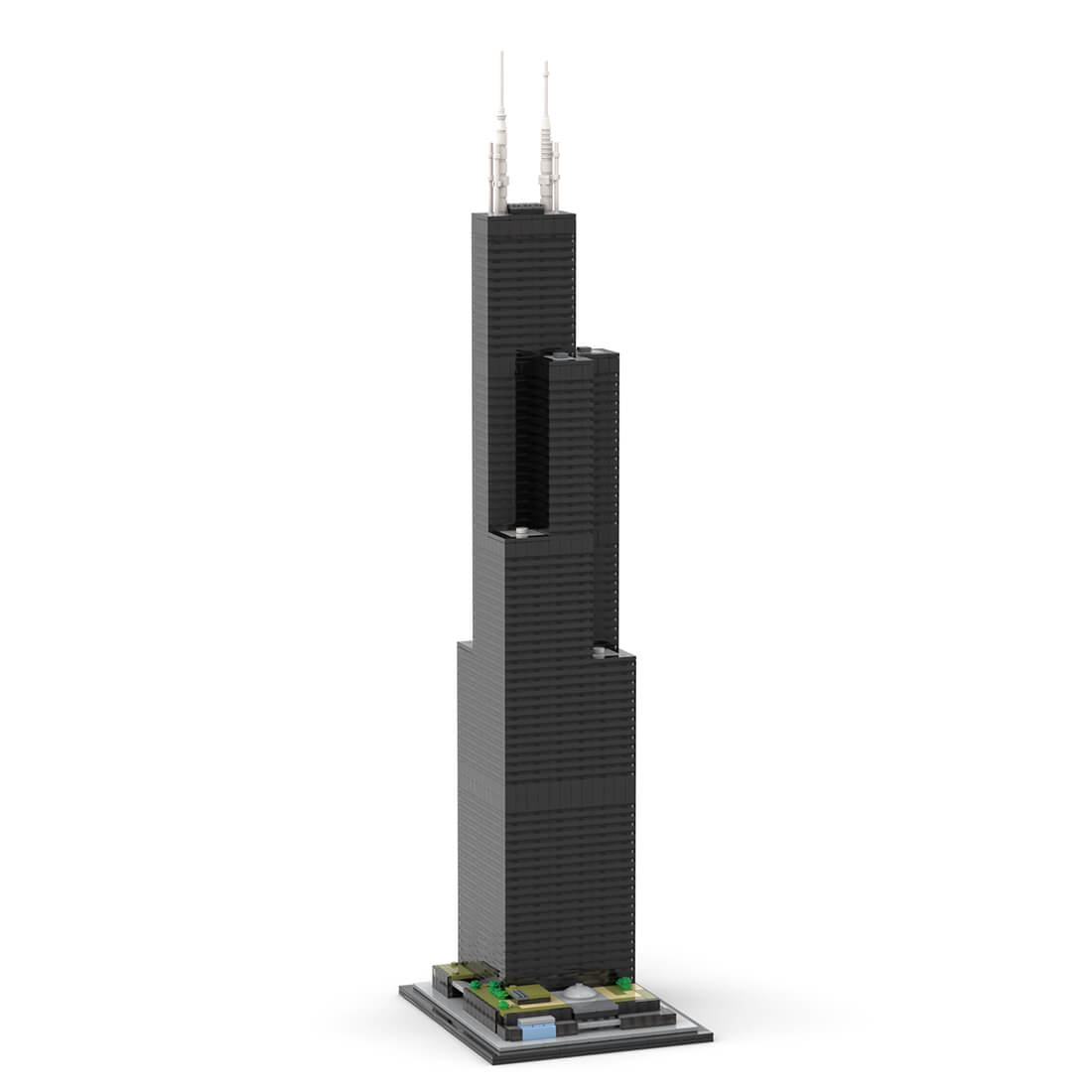 MOC-127024 Willis Tower (Sears Tower) 1800 Scale Building Blocks Set (2845PCS)by SPBrix