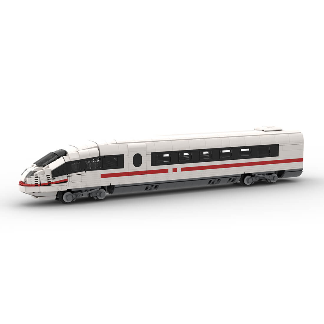 MOC-136040 DB BR 406 Series ICE 3 Steuer Wagen 2. Klasse Electric Locomotive Building Blocks Set (Static Version/1302PCS)