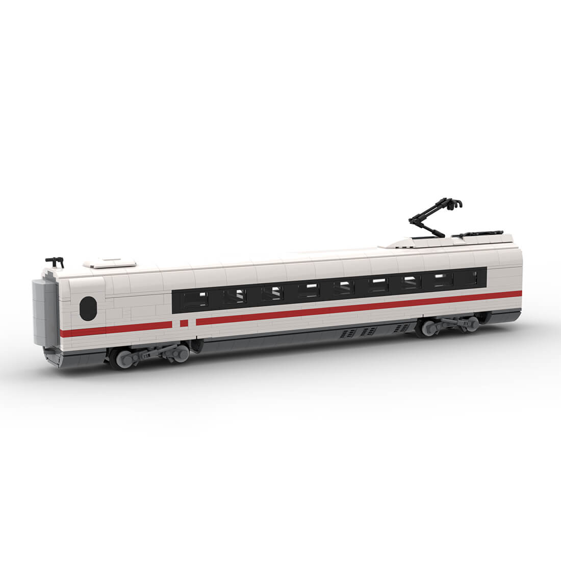 MOC-136041 DB BR 406 Series ICE 3 Mittelwagen 2 Klasse Electric Locomotive Building Blocks Set (Static Version/1264PCS)