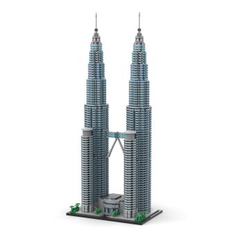 MOC-136651 Petronas Towers 1800 Scale Building Blocks Set (5673PCS)by SPBrix
