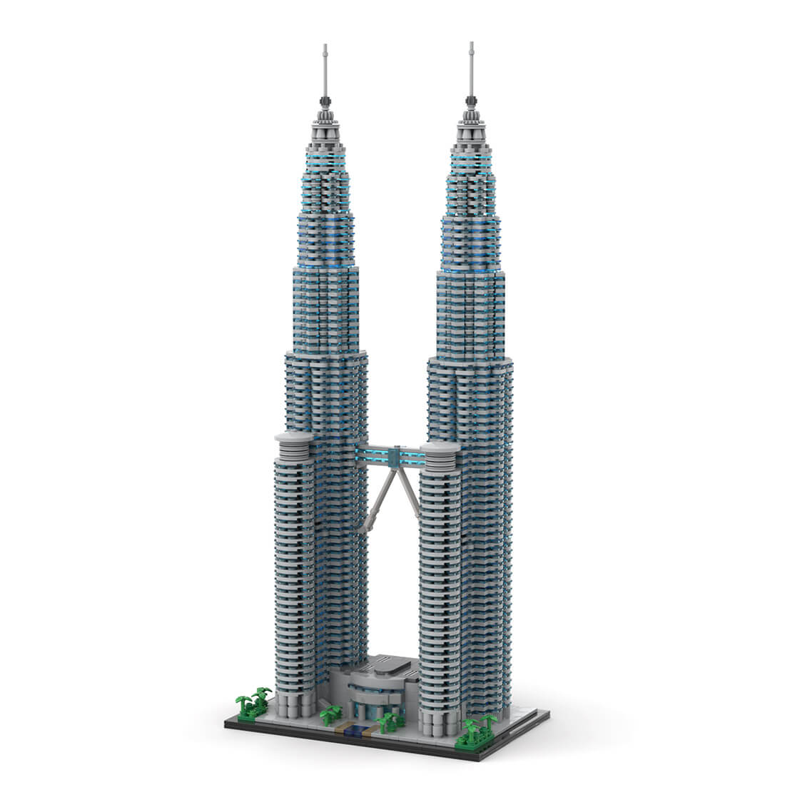 MOC-136651 Petronas Towers 1800 Scale Building Blocks Set (5673PCS)by SPBrix