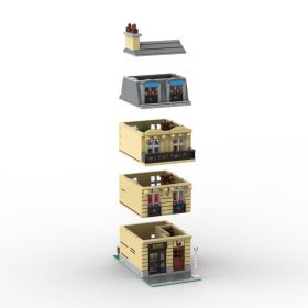 letbricks-MOC-137960 Modular Paris Apartment Building Model(1567PCS)