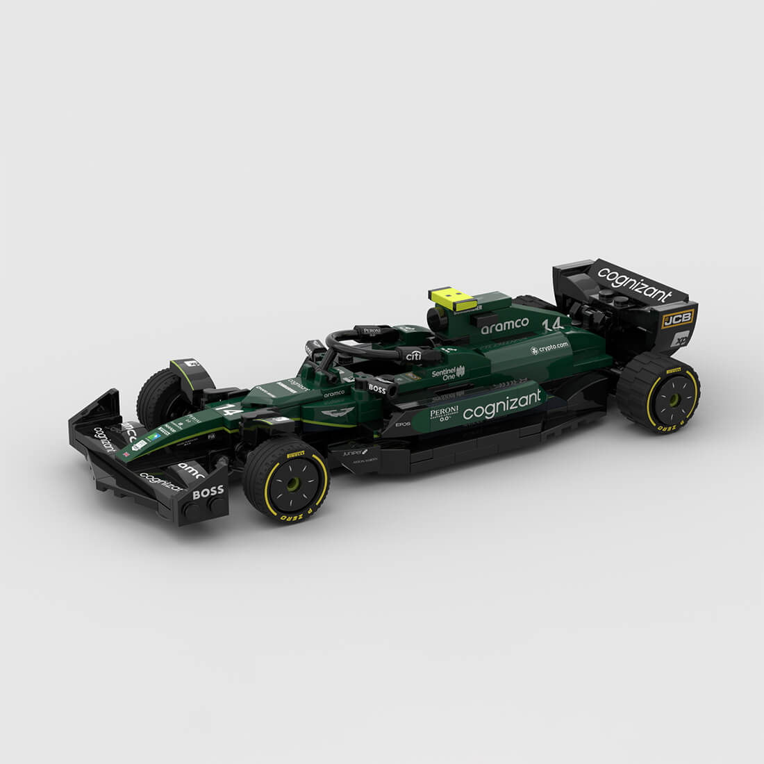 MOC-142262 High-Speed Racing Cars Building Blocks Set (Static Version/296PCS)
