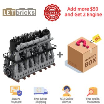 letbricks-MOC-157380 Titanic Reciprocating Triple Expansion Steam Engine(6584PCS)