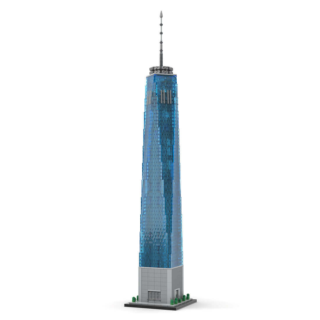 MOC-159549 1800 Scale Landmark Architecture 1 World Trade Center Street Building Blocks Set (3153PCS)by SPBrix