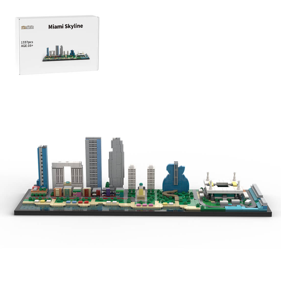 MOC-166957 Miami Skyline Building Blocks Set (1337PCS)