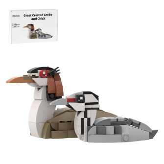 MOC-175055 Great Crested Grebe and Chick Building Blocks Set (253PCS)