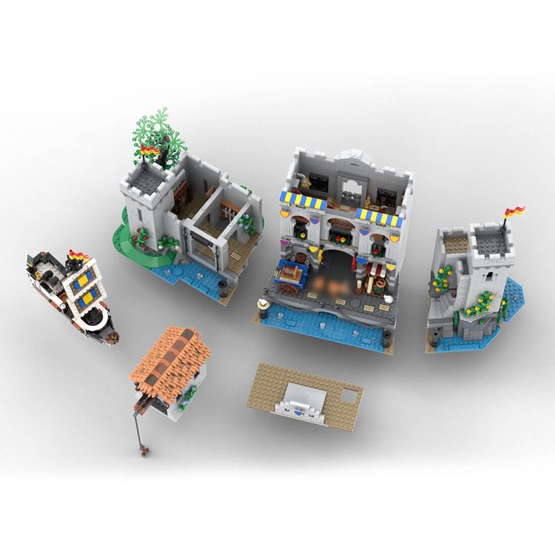 MOC-180113 Medieval Ocean Port Building Blocks Set (3564PCS)
