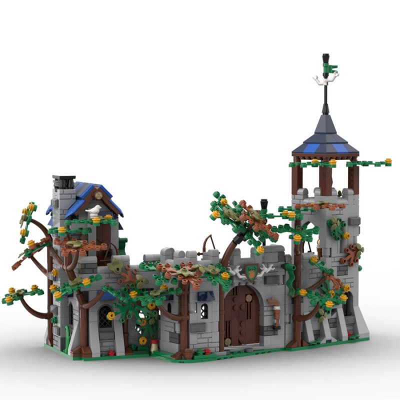 MOC-185913 Medieval Forestmen Castle Assembly Toy Building Blocks Set (1190PCS)