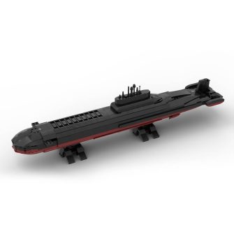 MOC-186954 1300 Scale Nuclear Submarine TYPHOON Project 941 Акула Building Blocks Set (1434PCS)by DarthDesigner