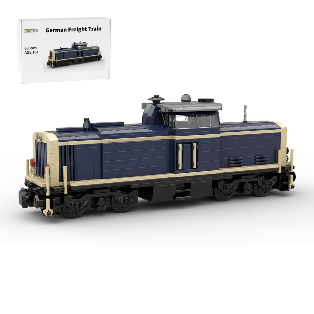 MOC-191639 German Freight Train Assembly Toy Building Blocks Set (635PCS)