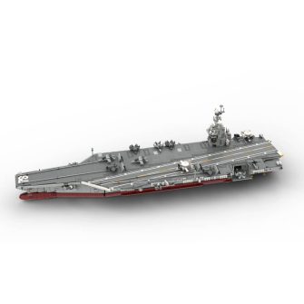 MOC-192566 1300 Scale CVN-78 Gerald R. Ford Aircraft Carrier Building Blocks Set (6361PCS) by DarthDesigner