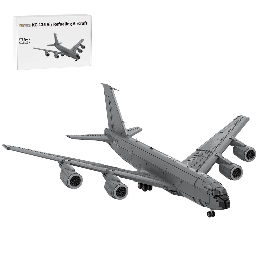 MOC-194703 135 Scale KC-135 Air Refueling Aircraft Military Building Blocks(5818PCS)by TranGiaPhat