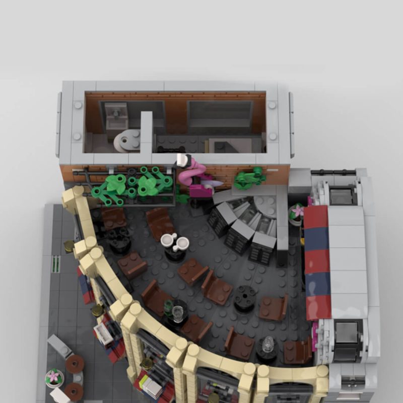 MOC-203717 Round Corner Tech Store Building Blocks Set (2691PCS)