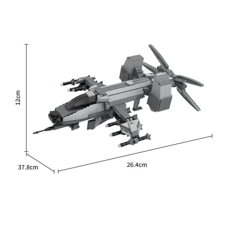 MOC-207766 Close Support Helicopter Gunship Building Blocks Set (731PCS)