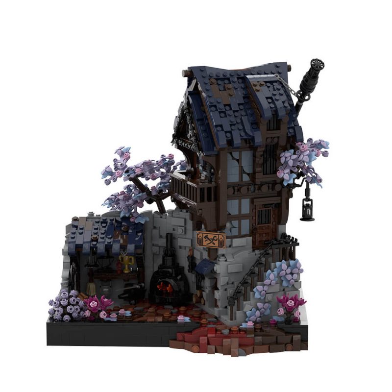 MOC-213181 Medieval MOC Iron Smithy Building Blocks Set (2626PCS)