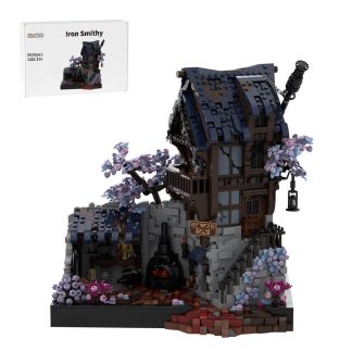 MOC-213181 Medieval MOC Iron Smithy Building Blocks Set (2626PCS)