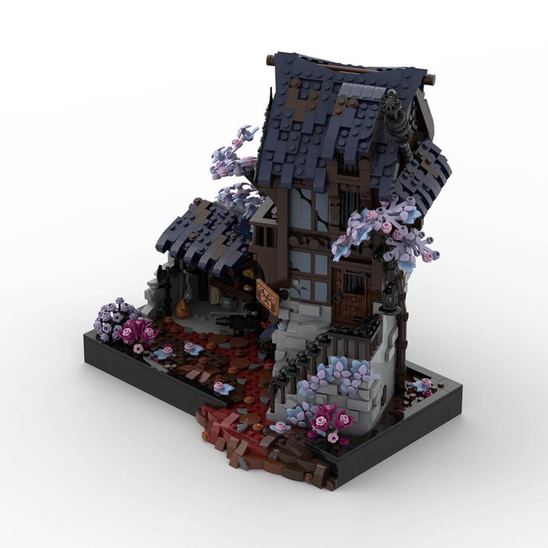 MOC-213181 Medieval MOC Iron Smithy Building Blocks Set (2626PCS)