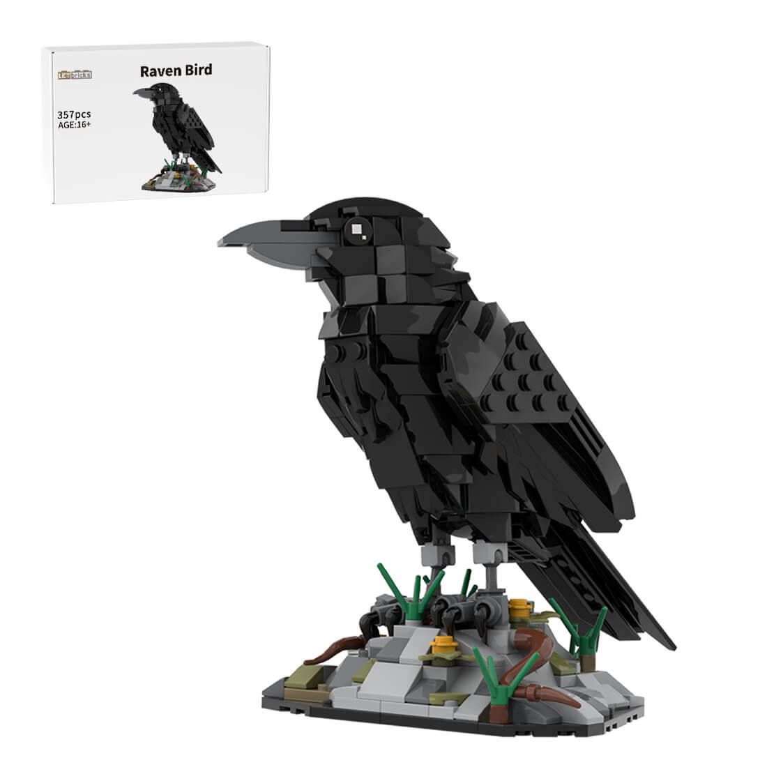 MOC-217187 Raven Bird Building Blocks Set (357PCS) by Skarbam