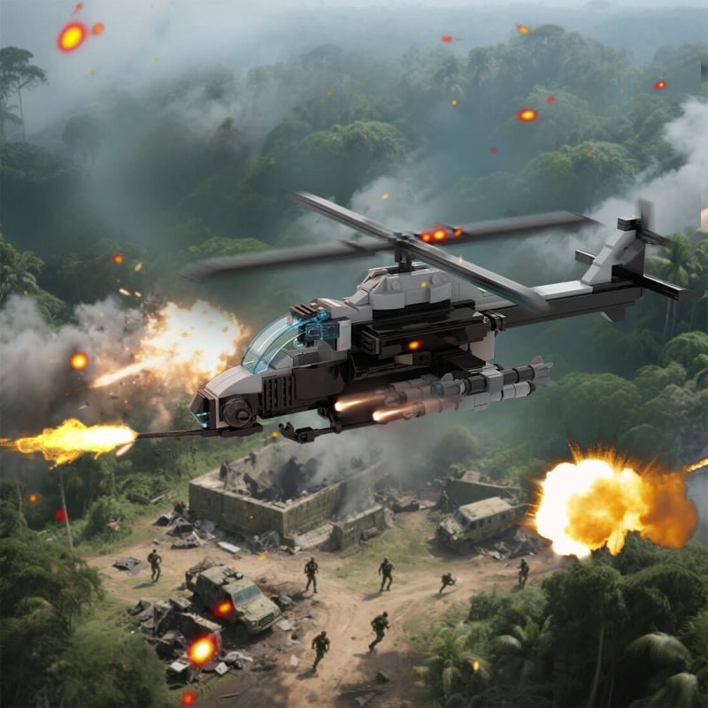 MOC-217189 Helicopter AH-1 Colibri Building Blocks Set (431PCS)