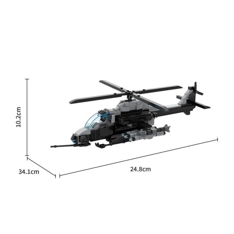 MOC-217189 Helicopter AH-1 Colibri Building Blocks Set (431PCS)